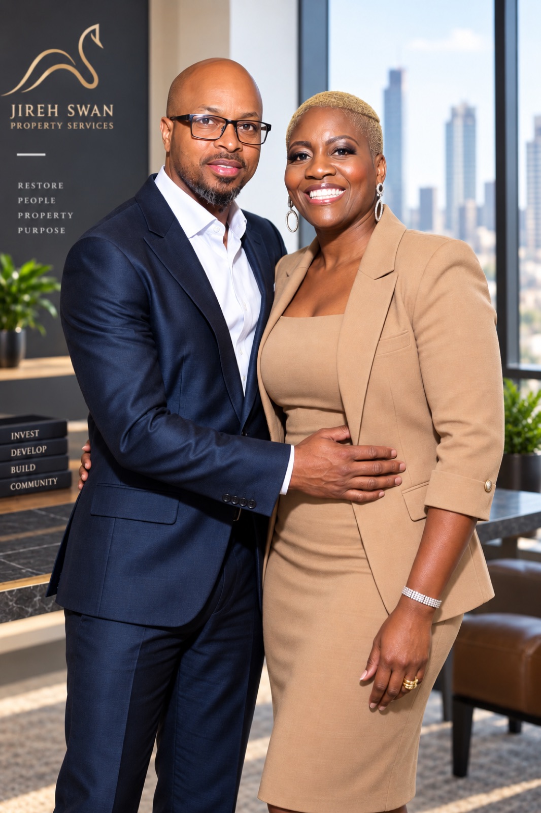 Robert and Marsha Bowes, founders of Jireh Swan Property Services