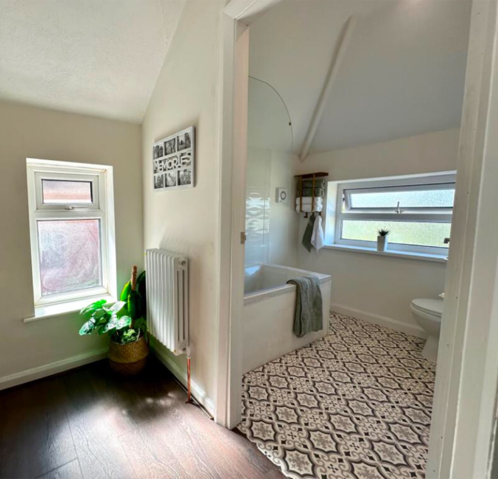 The finished bathroom at Genesis House